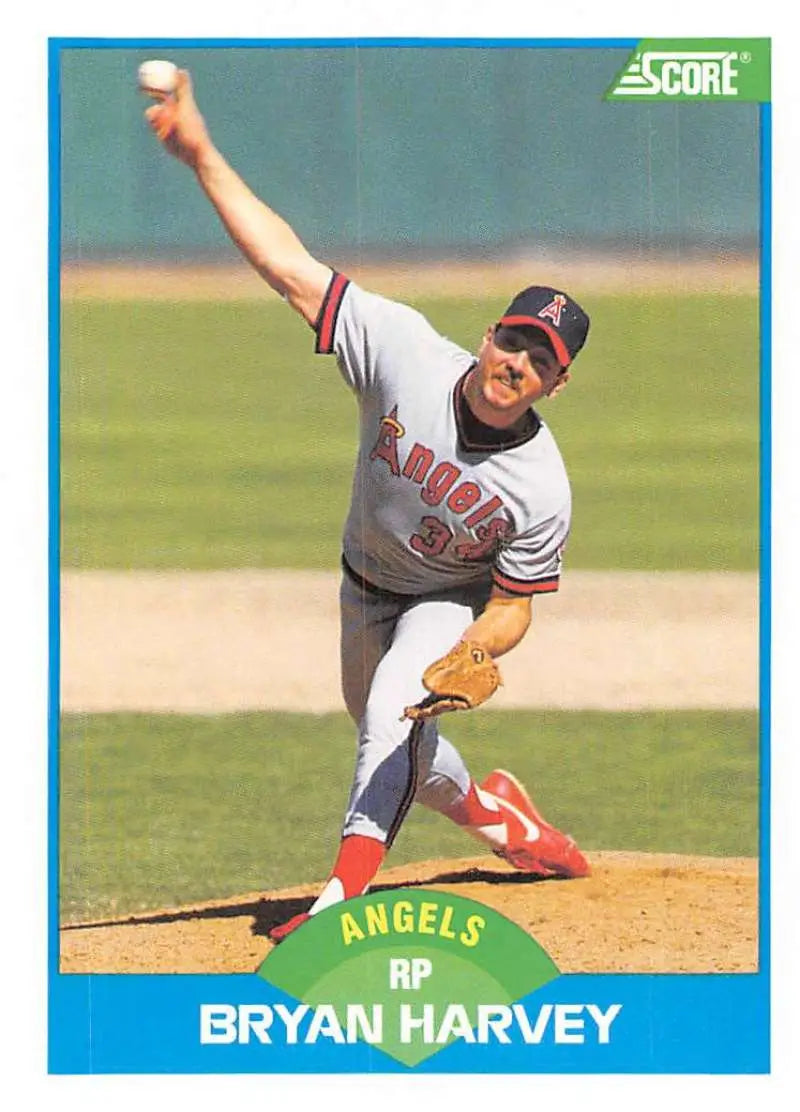 1989 Score #185 Bryan Harvey NM-MT RC Rookie Angels ID:80346