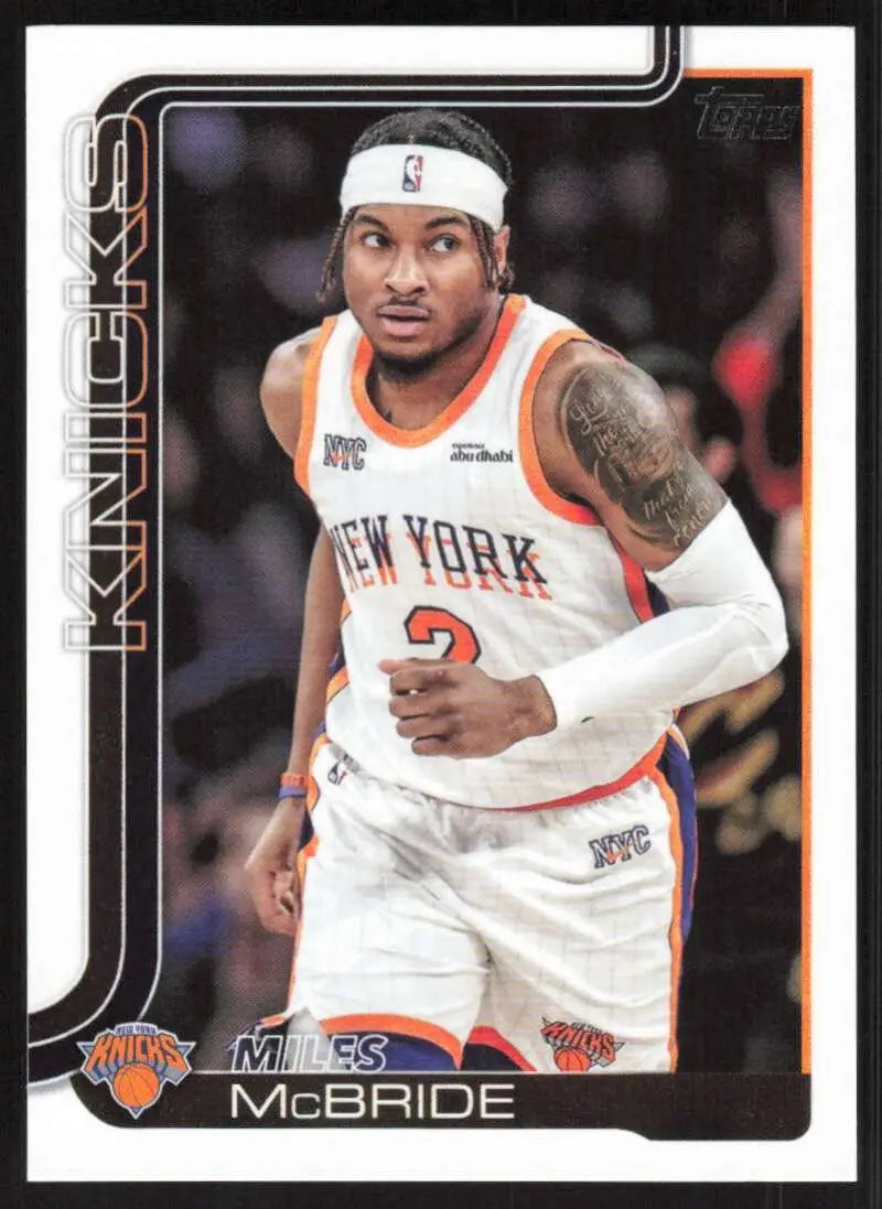 2025-26 Topps #17 Miles McBride NM-MT Knicks ID:80789