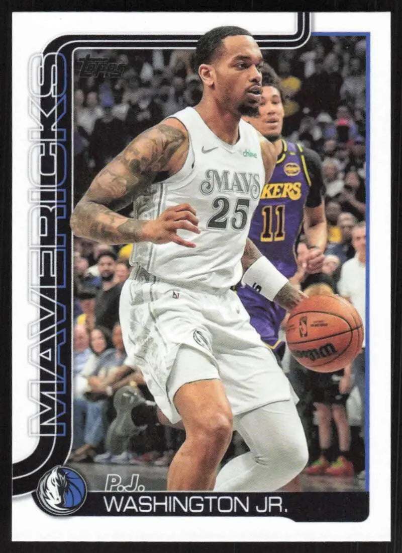 2025-26 Topps #173 P.J. Washington Jr. NM-MT Mavericks ID:80823