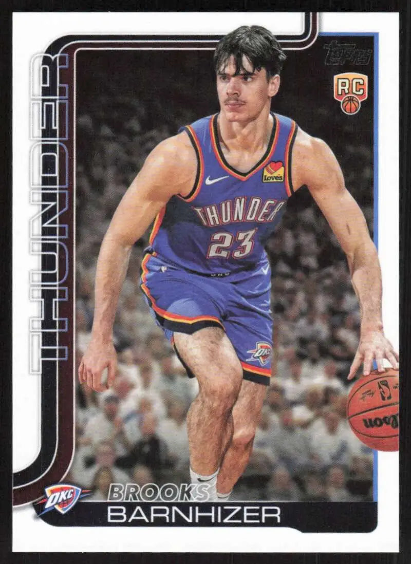 2025-26 Topps #245 Brooks Barnhizer NM-MT RC Rookie Thunder ID:80840