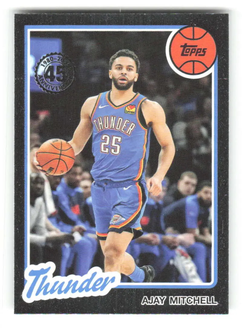 2025-26 Topps 1980-81 Topps #80BK-12 Ajay Mitchell NM-MT Thunder ID:80777