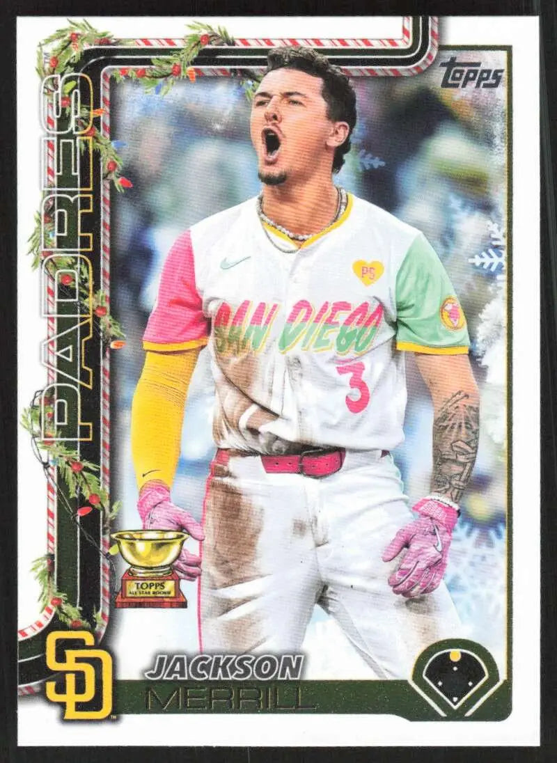 2025 Topps Holiday #H30 Jackson Merrill NM-MT Padres ID:79845