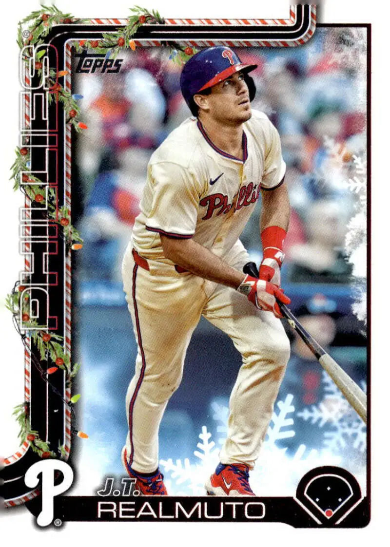 2025 Topps Holiday #H33 J.T. Realmuto NM-MT Phillies ID:79848