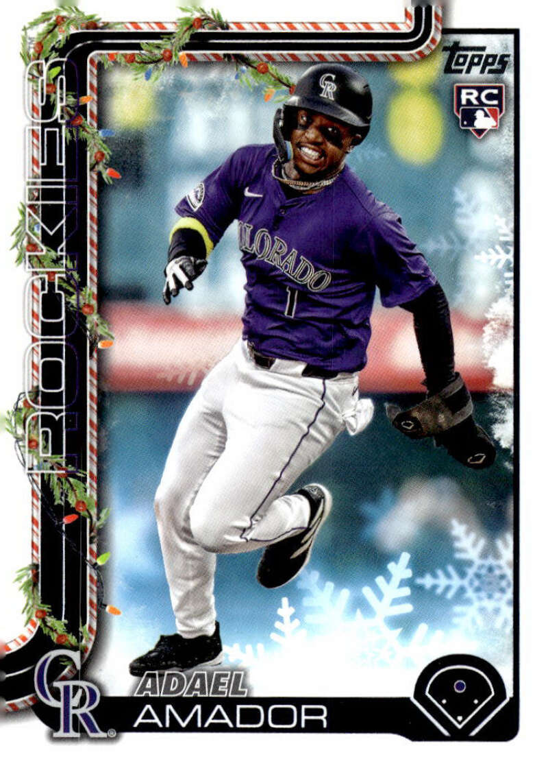 2025 Topps Holiday #H42 Adael Amador NM-MT RC Rookie Rockies ID:79855