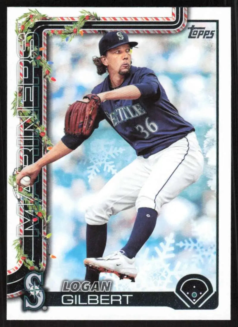 2025 Topps Holiday #H83 Logan Gilbert NM-MT Mariners ID:79885