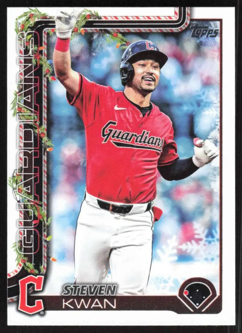 2025 Topps Holiday #H143 Steven Kwan NM-MT Guardians ID:79944