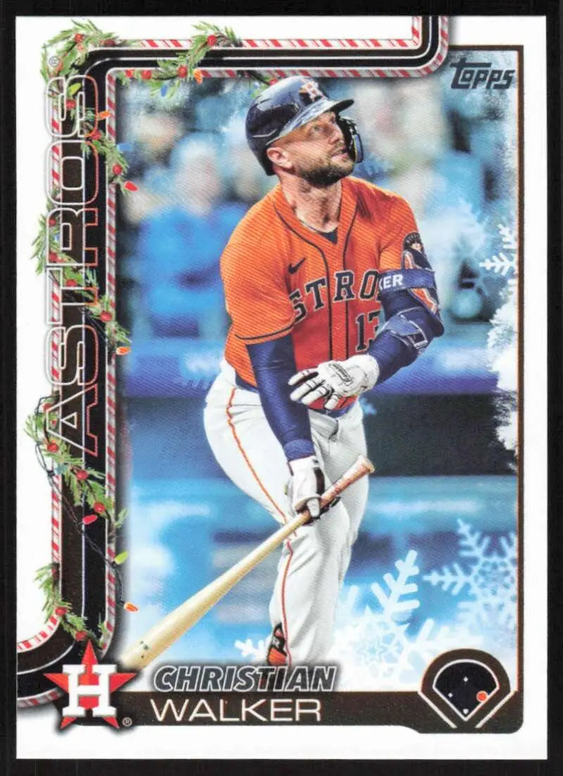 2025 Topps Holiday #H155 Christian Walker NM-MT Astros ID:79963