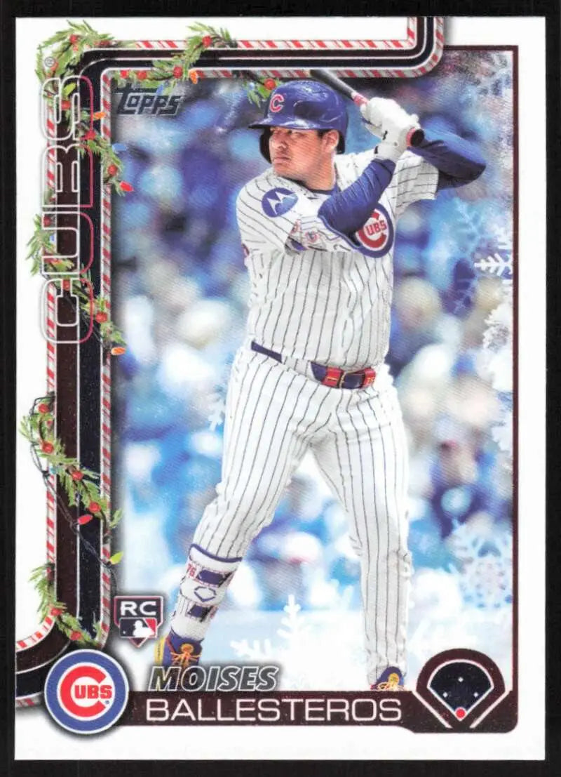 2025 Topps Holiday #H169 Moises Ballesteros NM-MT RC Rookie Cubs ID:79974