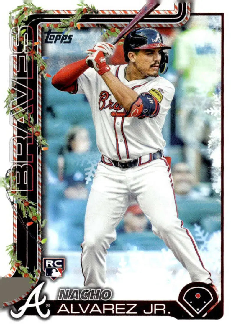 2025 Topps Holiday #H183 Nacho Alvarez Jr. NM-MT RC Rookie Braves ID:79984