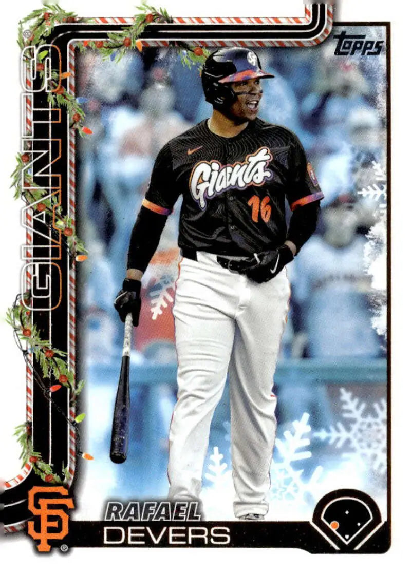 2025 Topps Holiday #H190 Rafael Devers NM-MT Giants ID:80603