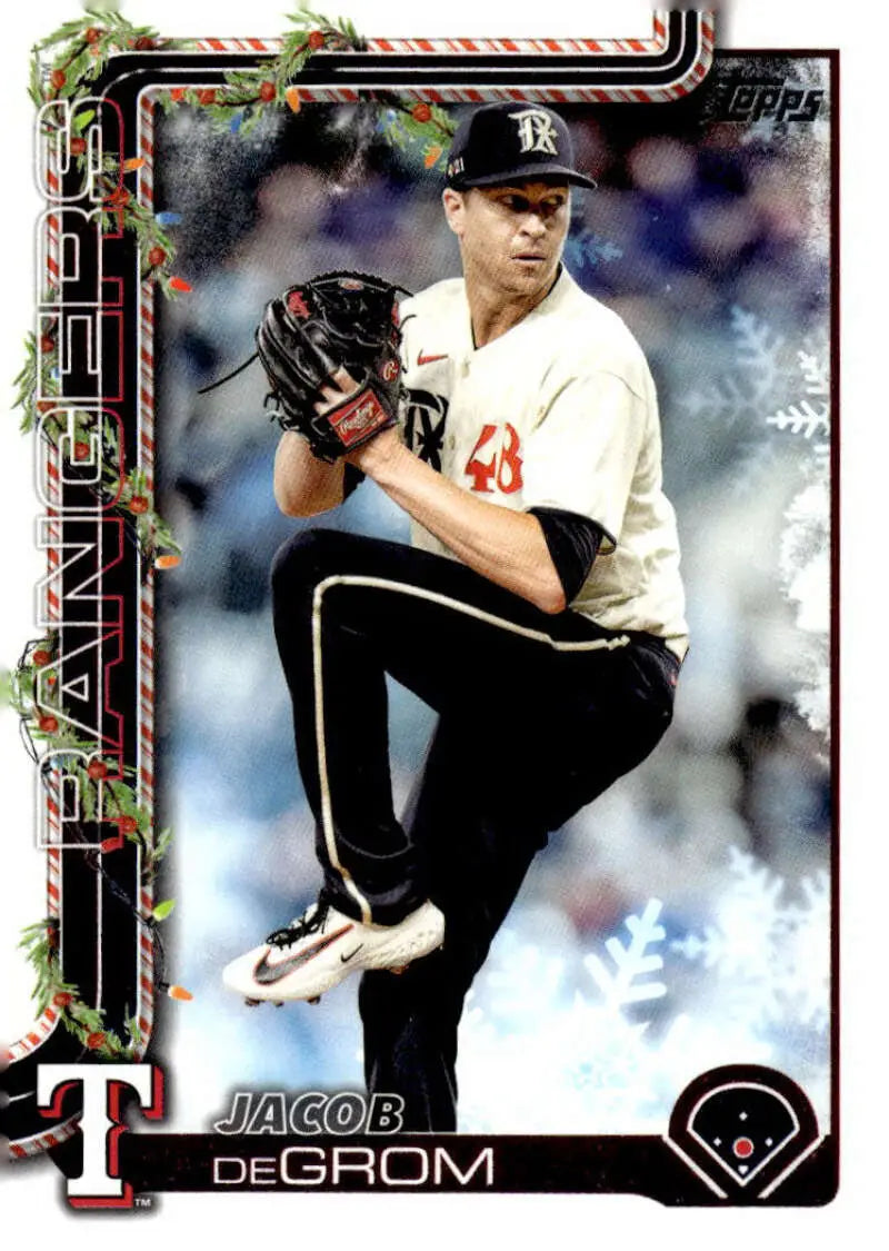 2025 Topps Holiday #H196 Jacob deGrom NM-MT Rangers ID:79994