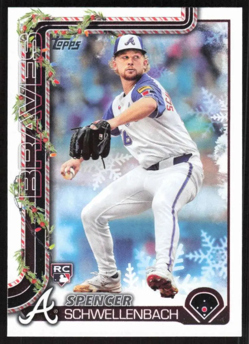 2025 Topps Holiday #H199 Spencer Schwellenbach NM-MT RC Rookie Braves ID:80607