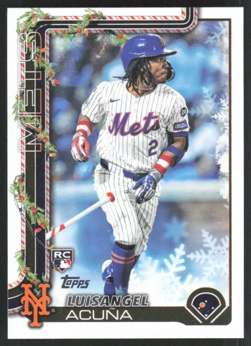 2025 Topps Holiday Variation SP #H113 Luisangel Acuna NM-MT RC Rookie M ID:80547