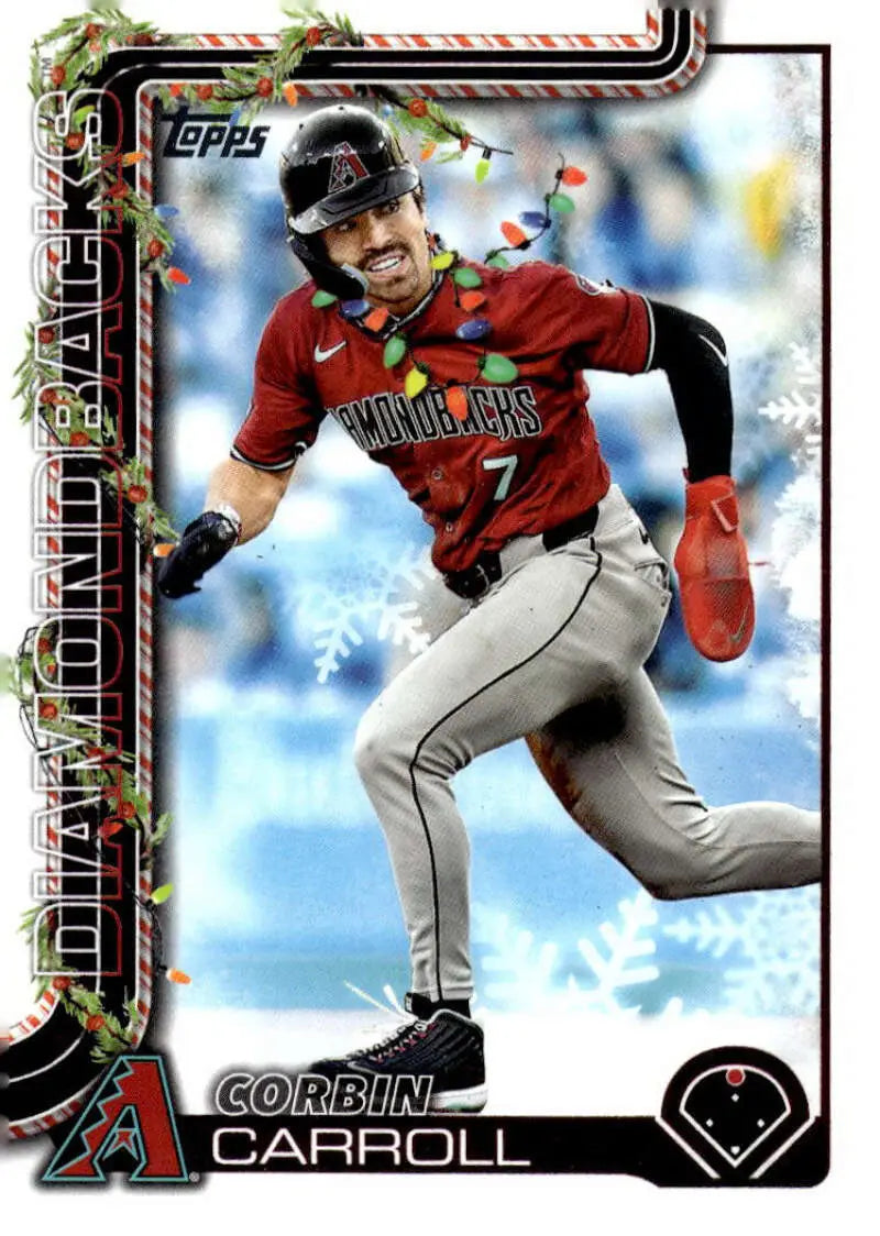 2025 Topps Holiday Variation SP #H158 Corbin Carroll NM-MT Diamondbacks ID:80546