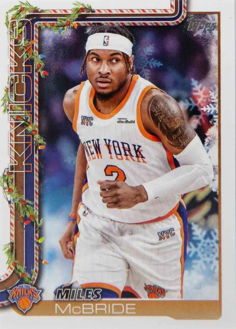 2025-26 Topps Holiday #H15 Miles McBride NM-MT Knicks ID:80716
