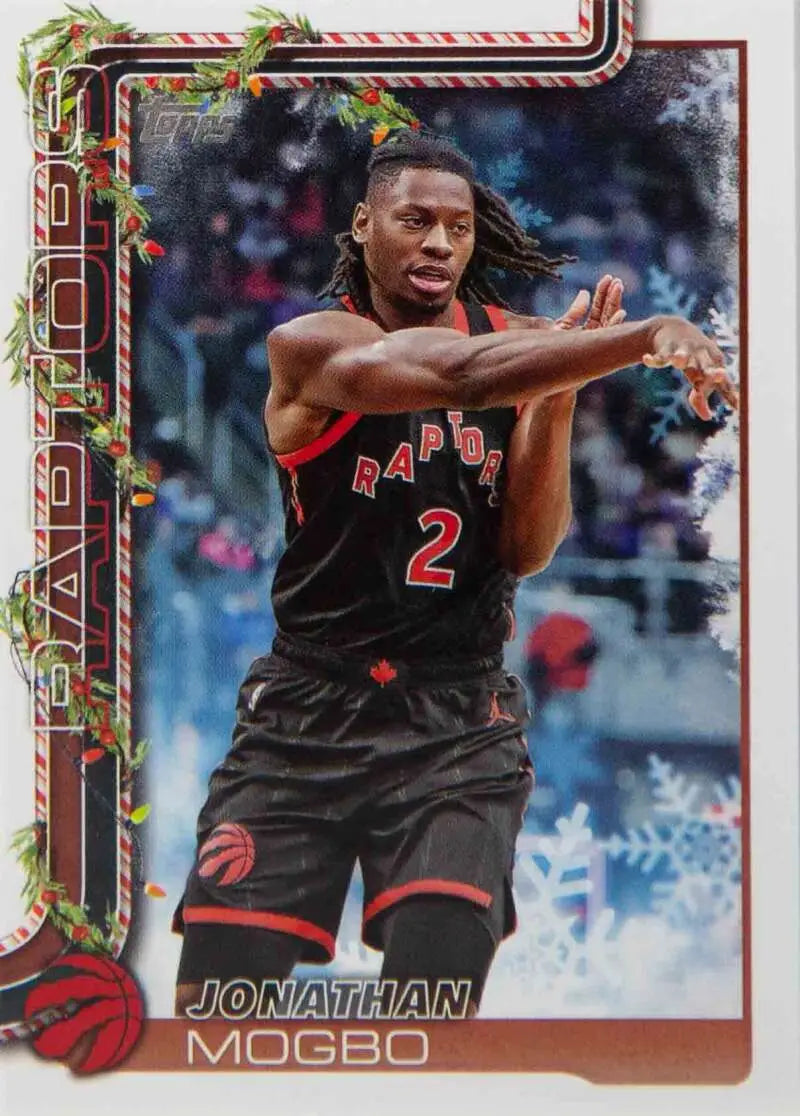 2025-26 Topps Holiday #H23 Jonathan Mogbo NM-MT Raptors ID:80723