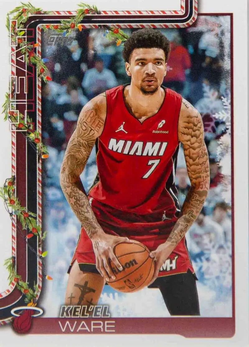 2025-26 Topps Holiday #H59 Kel’el Ware NM-MT Heat ID:80744