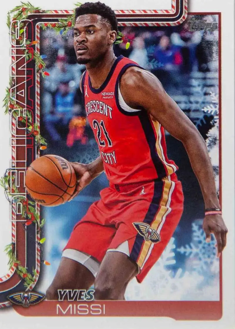 2025-26 Topps Holiday #H153 Yves Missi NM-MT Pelicans ID:80988