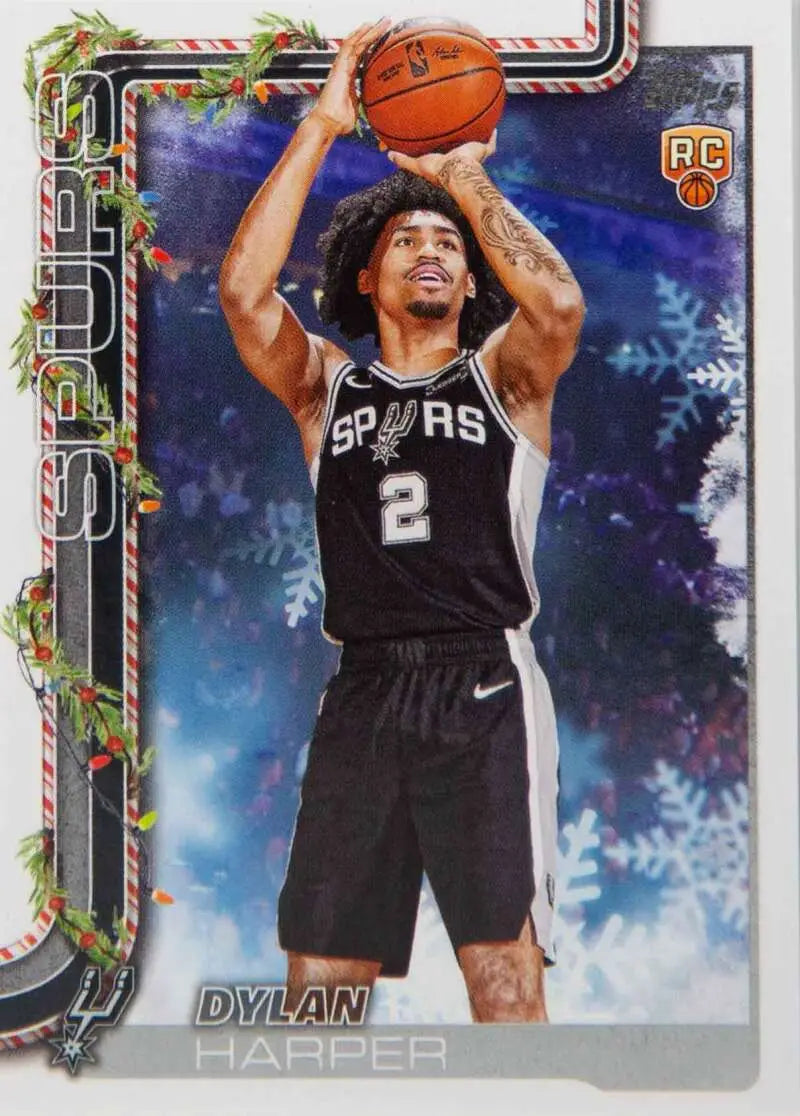 2025-26 Topps Holiday #H162 Dylan Harper NM-MT RC Rookie Spurs ID:80994