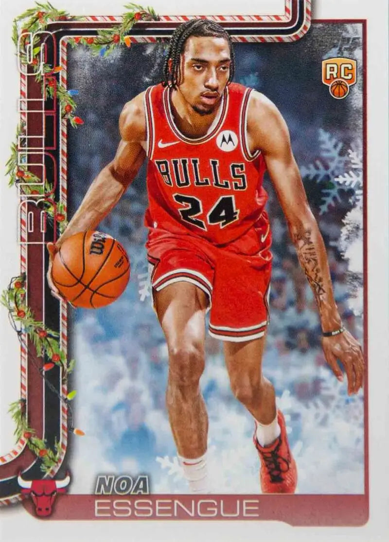 2025-26 Topps Holiday #H172 Noa Essengue NM-MT RC Rookie Bulls ID:81000