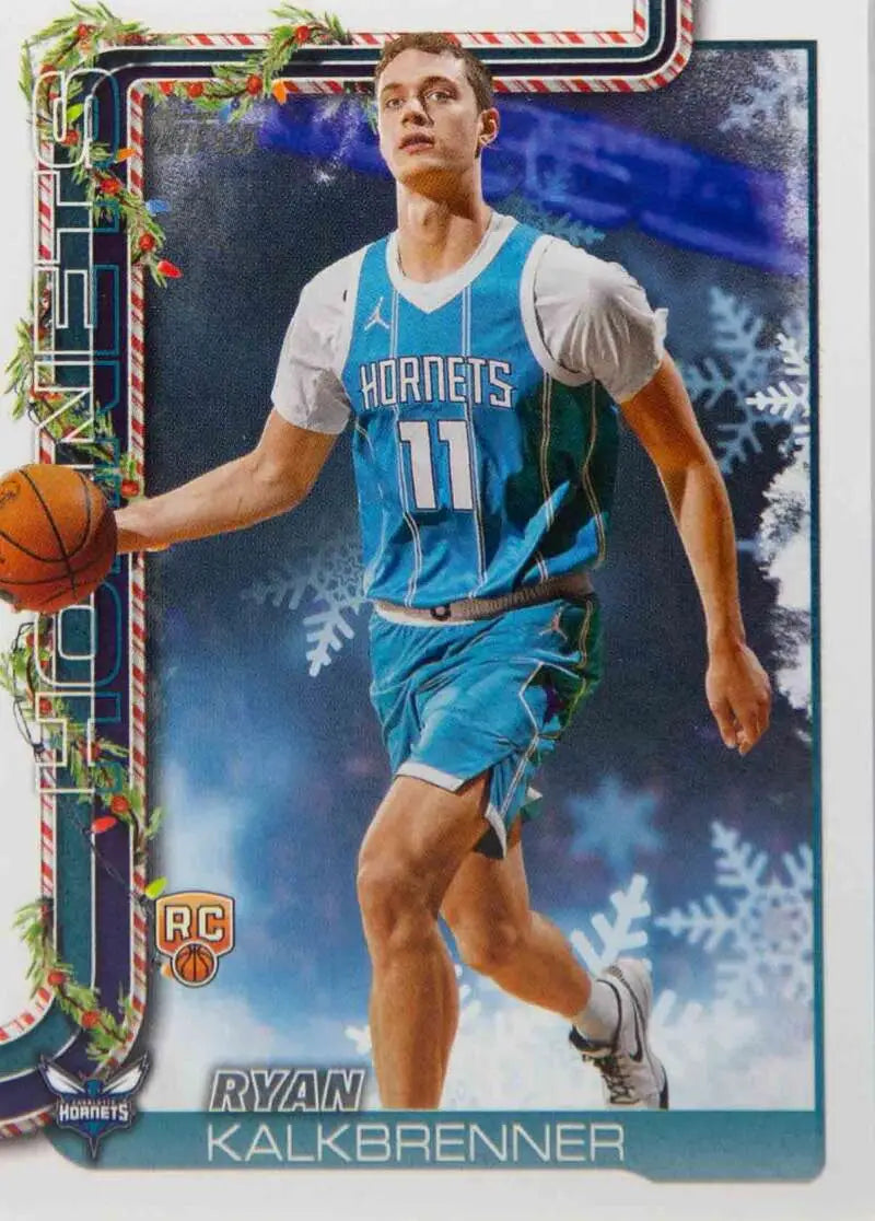 2025-26 Topps Holiday #H194 Ryan Kalkbrenner NM-MT RC Rookie Hornets ID:81016