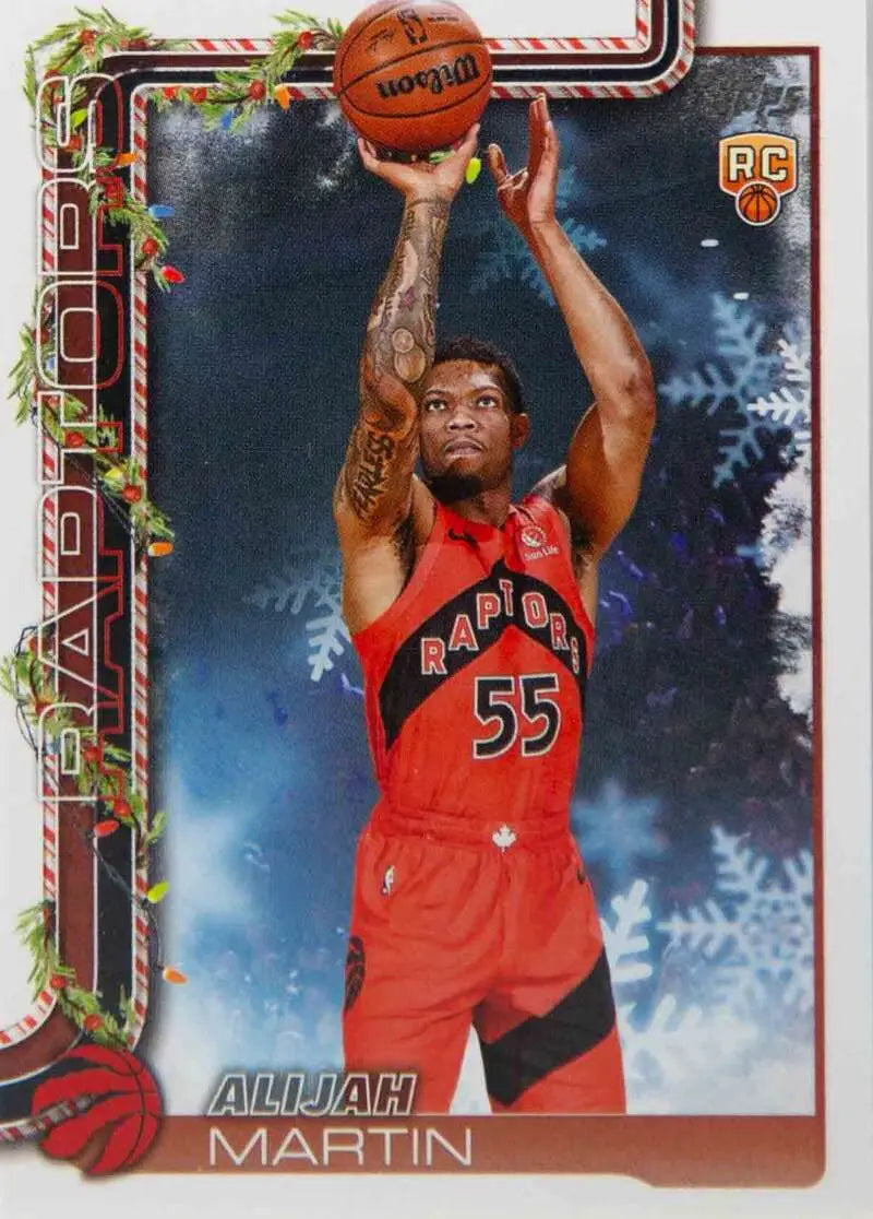 2025-26 Topps Holiday #H199 Alijah Martin NM-MT RC Rookie Raptors ID:81020