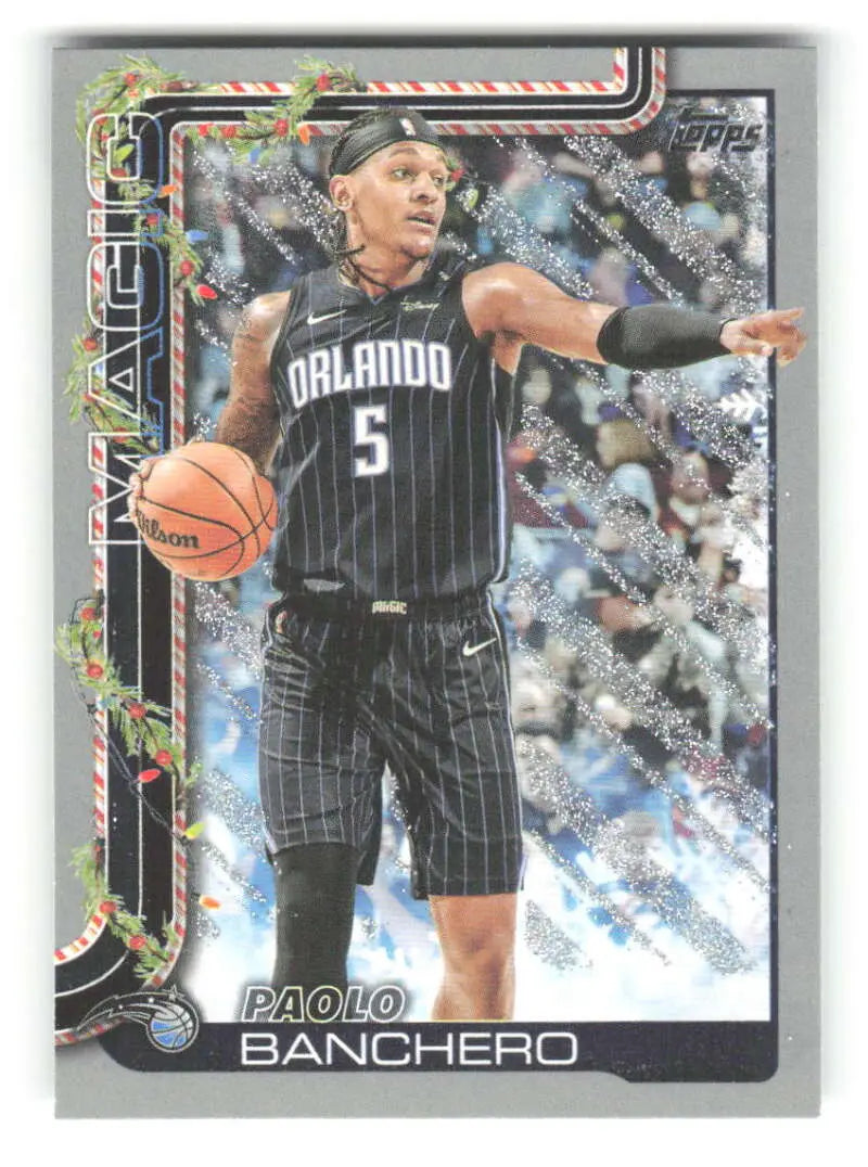 2025-26 Topps Holiday Glitter Holiday #H68 Paolo Banchero NM-MT Magic ID:80859