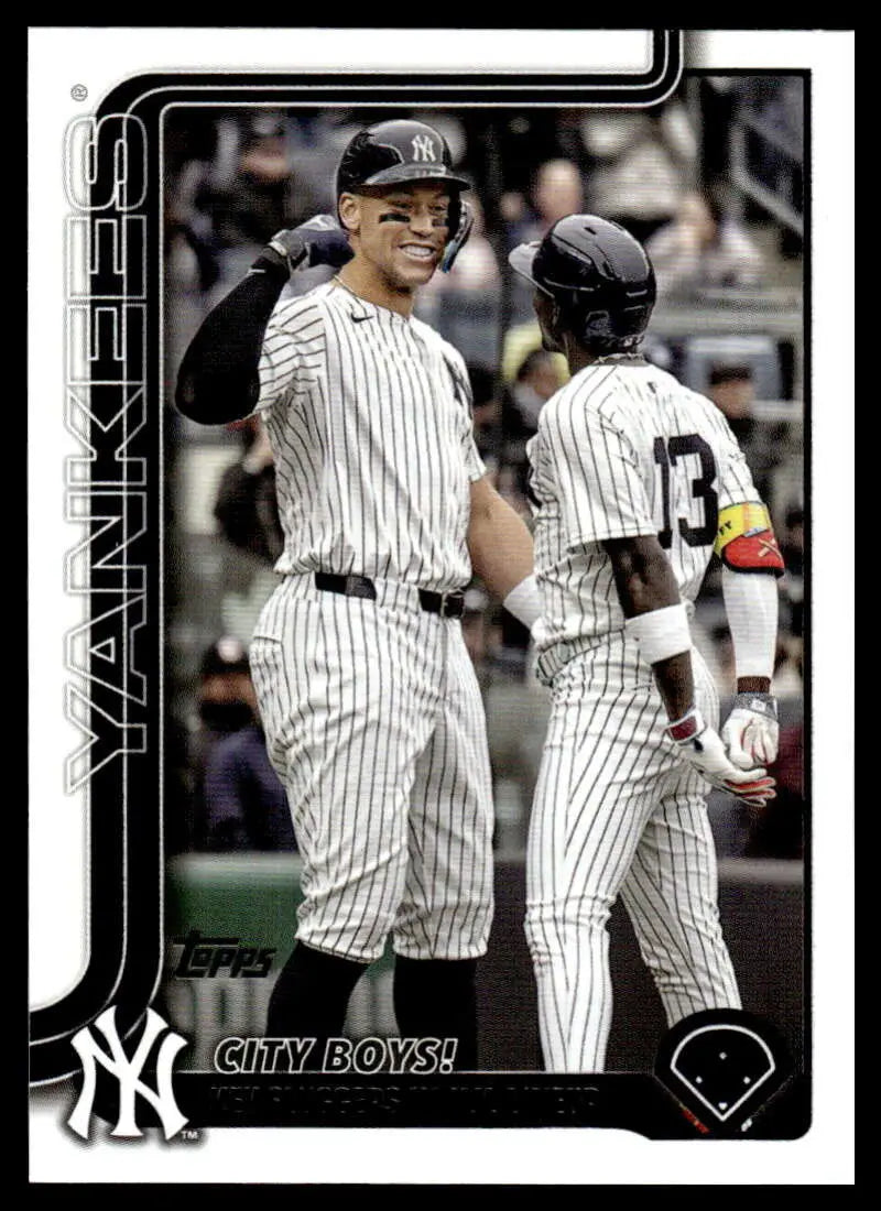 2025 Topps Update #US85 Aaron Judge/Jazz Chisholm Jr. NM-MT Yankees Vet ID:80416