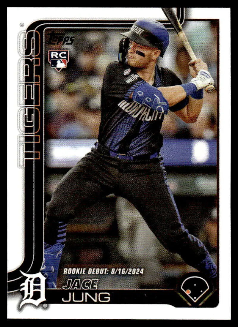 2025 Topps Update #US93 Jace Jung NM-MT Tigers Rookie Debut ID:80016