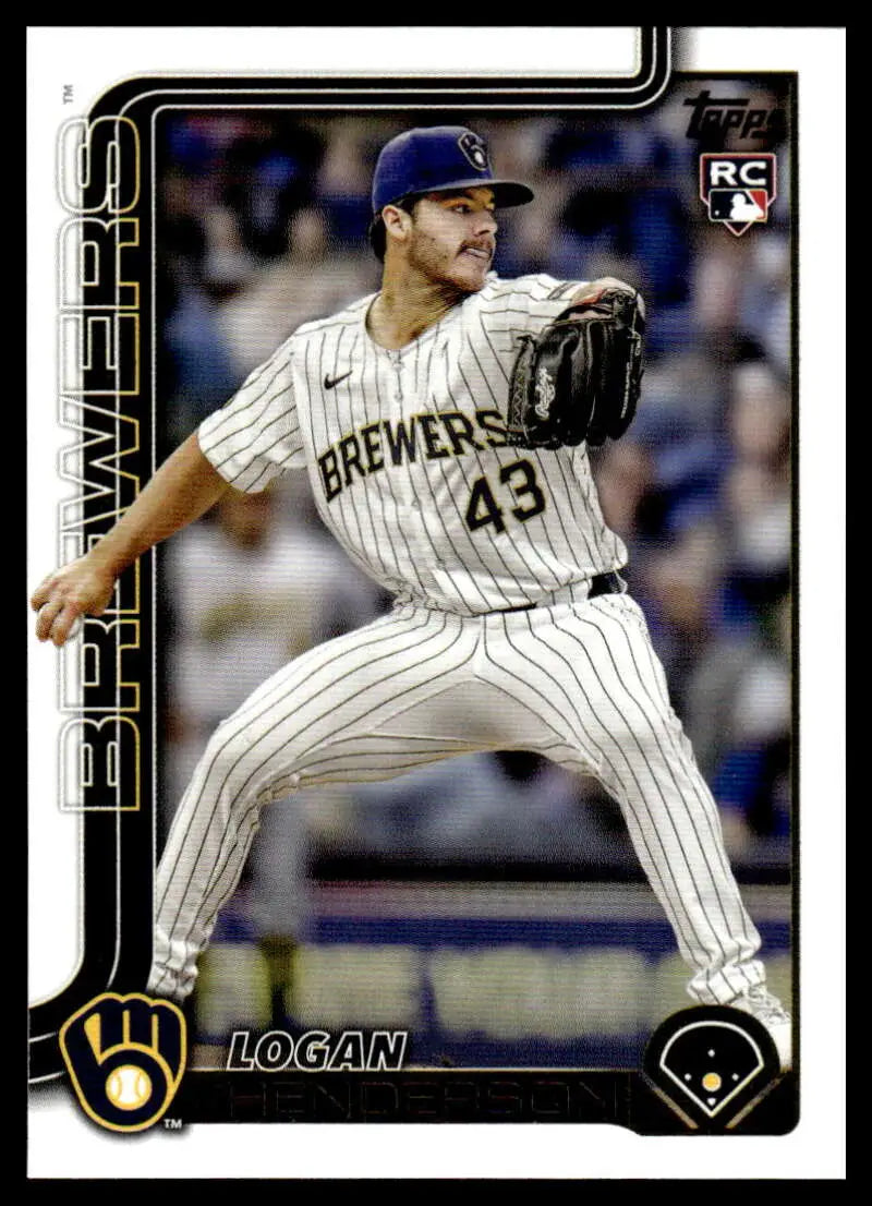 2025 Topps Update #US137 Logan Henderson NM-MT RC Rookie Brewers ID:80022