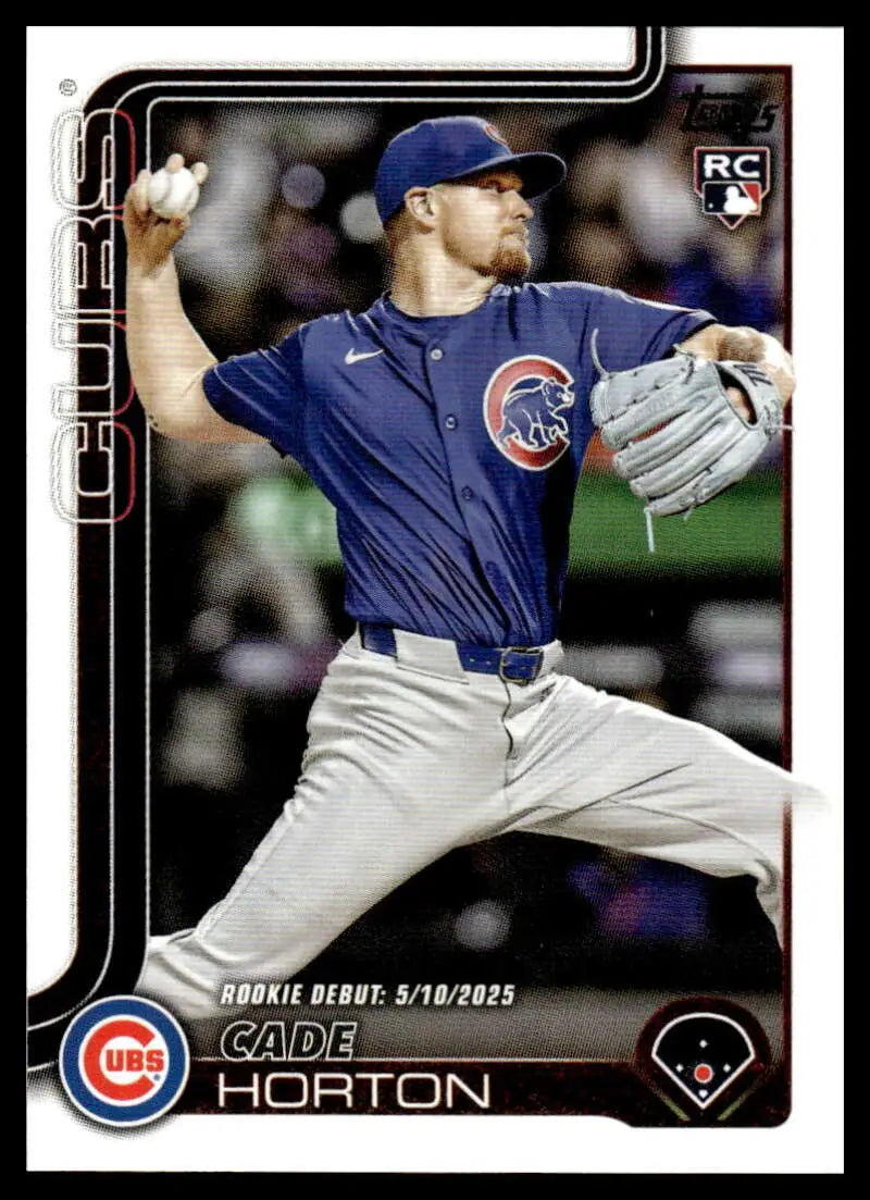 2025 Topps Update #US214 Cade Horton NM-MT Cubs Rookie Debut ID:80031