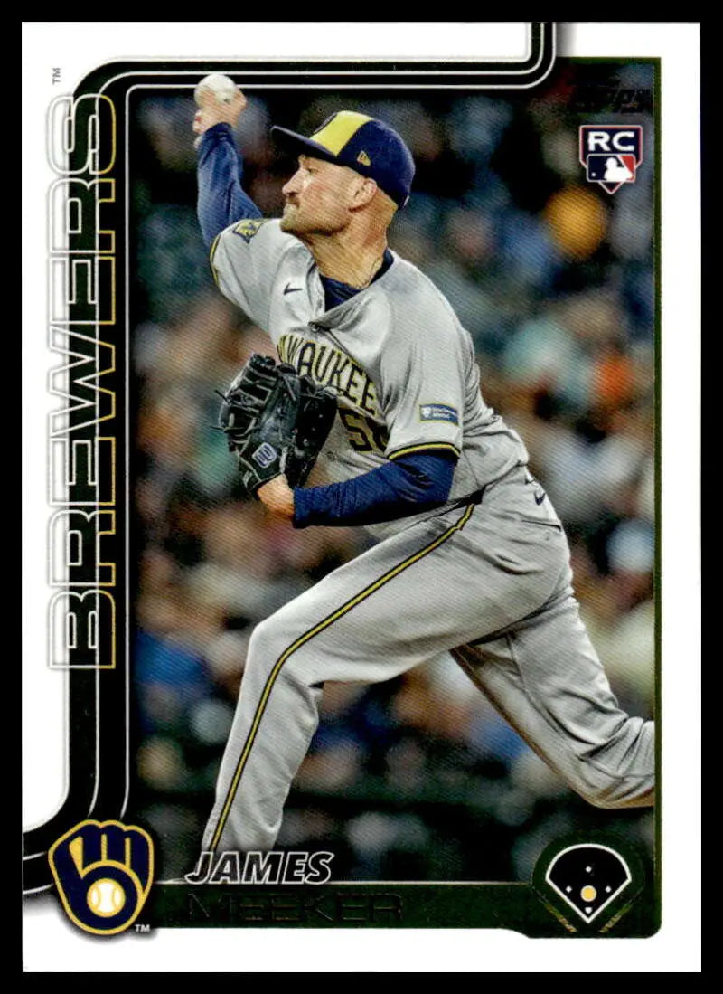 2025 Topps Update #US326 James Meeker NM-MT RC Rookie Brewers ID:80048