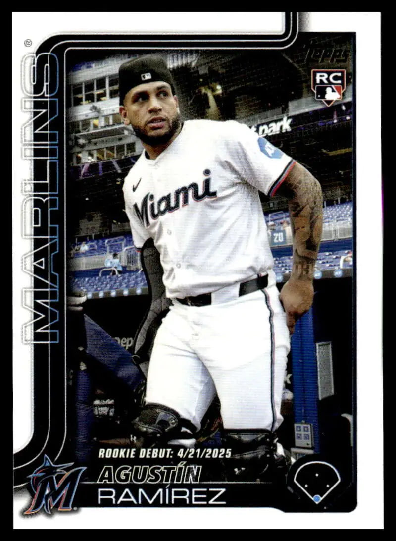 2025 Topps Update #US332 Agustin Ramirez NM-MT Marlins Rookie Debut ID:80486