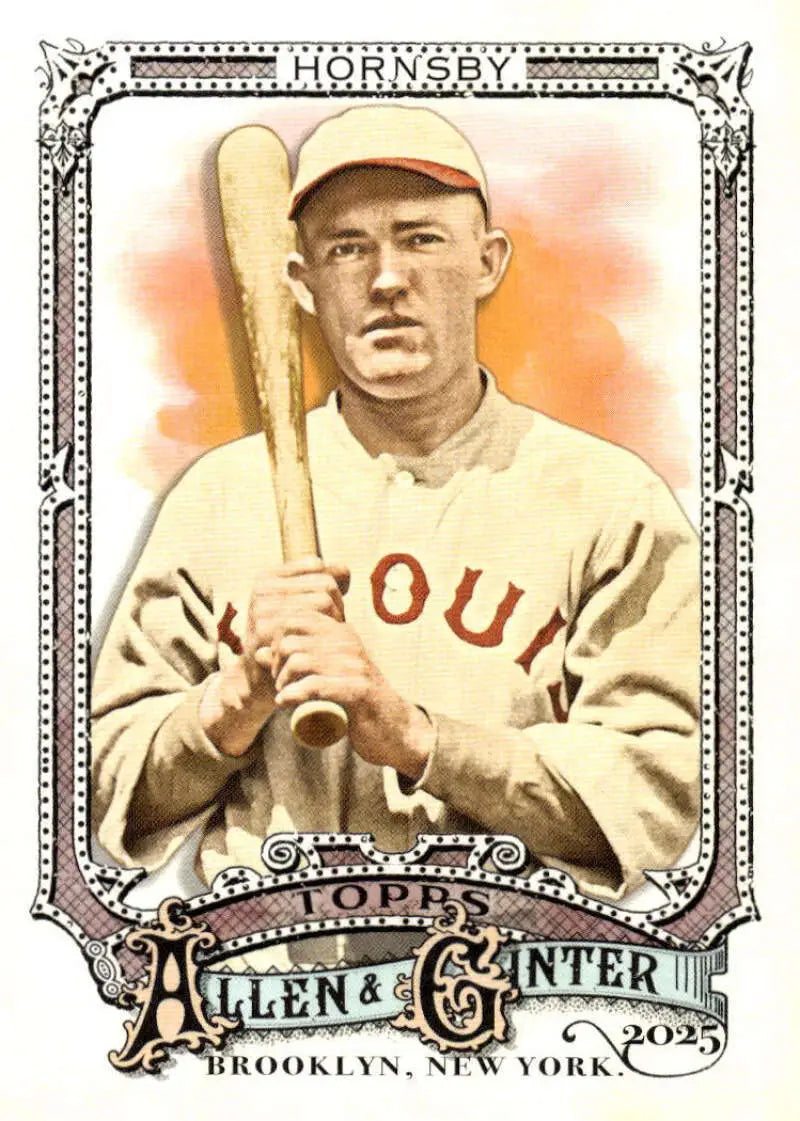 2025 Allen & Ginter #35 Rogers Hornsby NM Near Mint Cardinals ID:81569