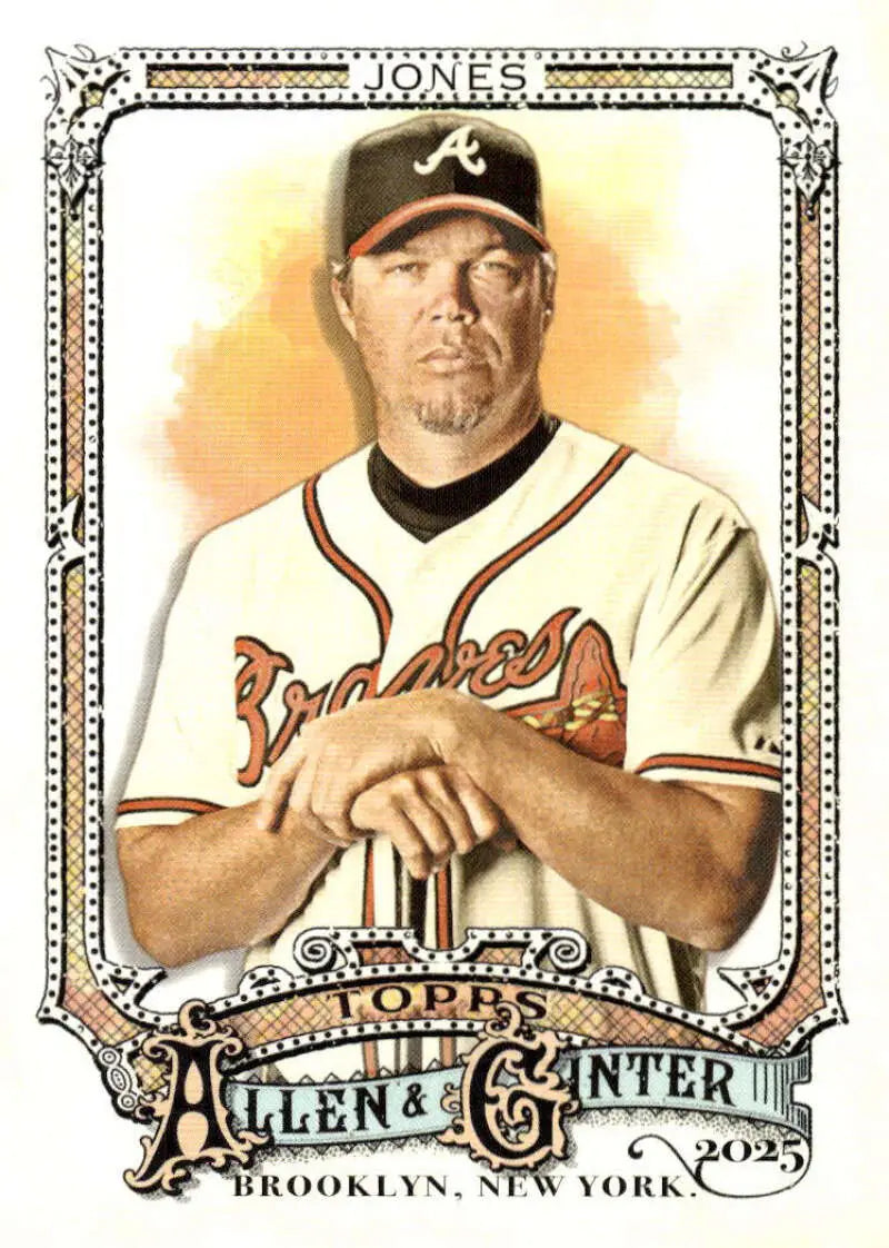 2025 Allen & Ginter #36 Chipper Jones NM Near Mint Braves ID:81570