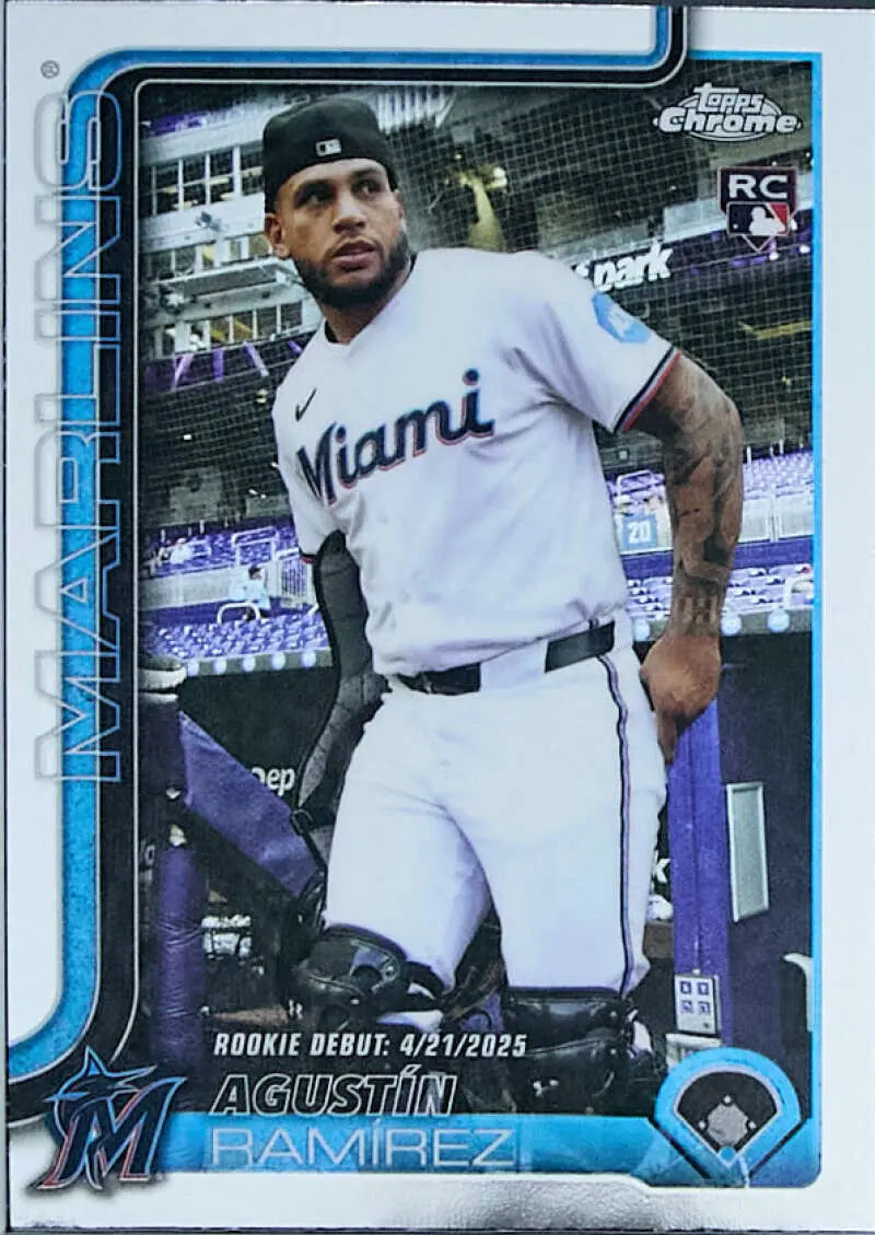 2025 Topps Chrome Update #USC38 Agustin Ramirez NM-MT RC Rookie Marlins ID:81673