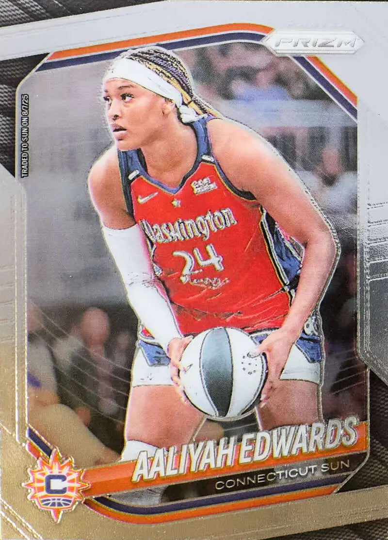 2025 Panini Prizm WNBA #94 Aaliyah Edwards NM Near Mint ID:83740
