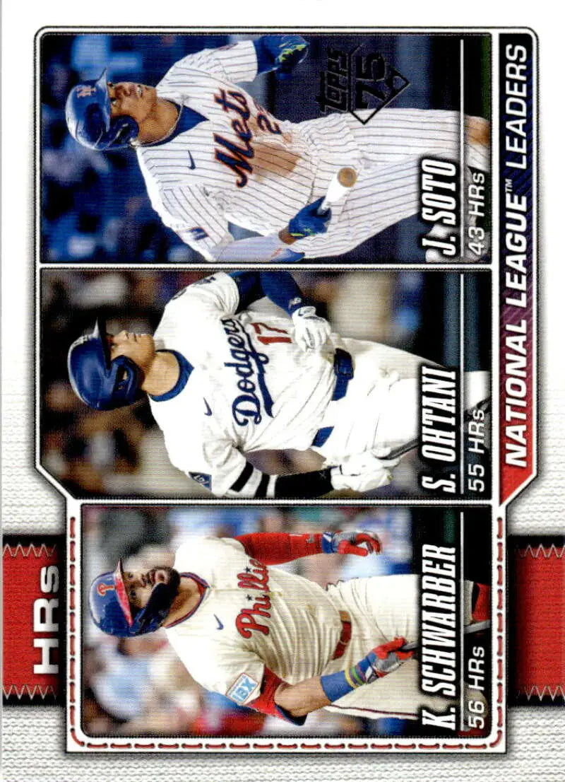2026 Topps #84 Juan Soto/Kyle Schwarber/Shohei Ohtani NM-MT League Lead ID:81780