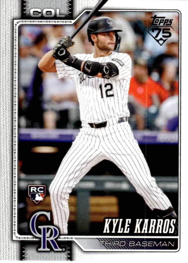 2026 Topps #334 Kyle Karros NM-MT RC Rookie Rockies ID:82085