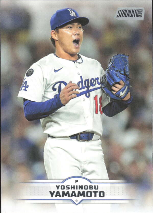 2025 Topps Stadium Club #184 Yoshinobu Yamamoto NM Near Mint Dodgers ID:82679