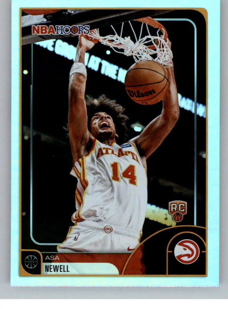 2025-26 Topps NBA Hoops #52 Asa Newell NM Near Mint RC Rookie Hawks ID:83171