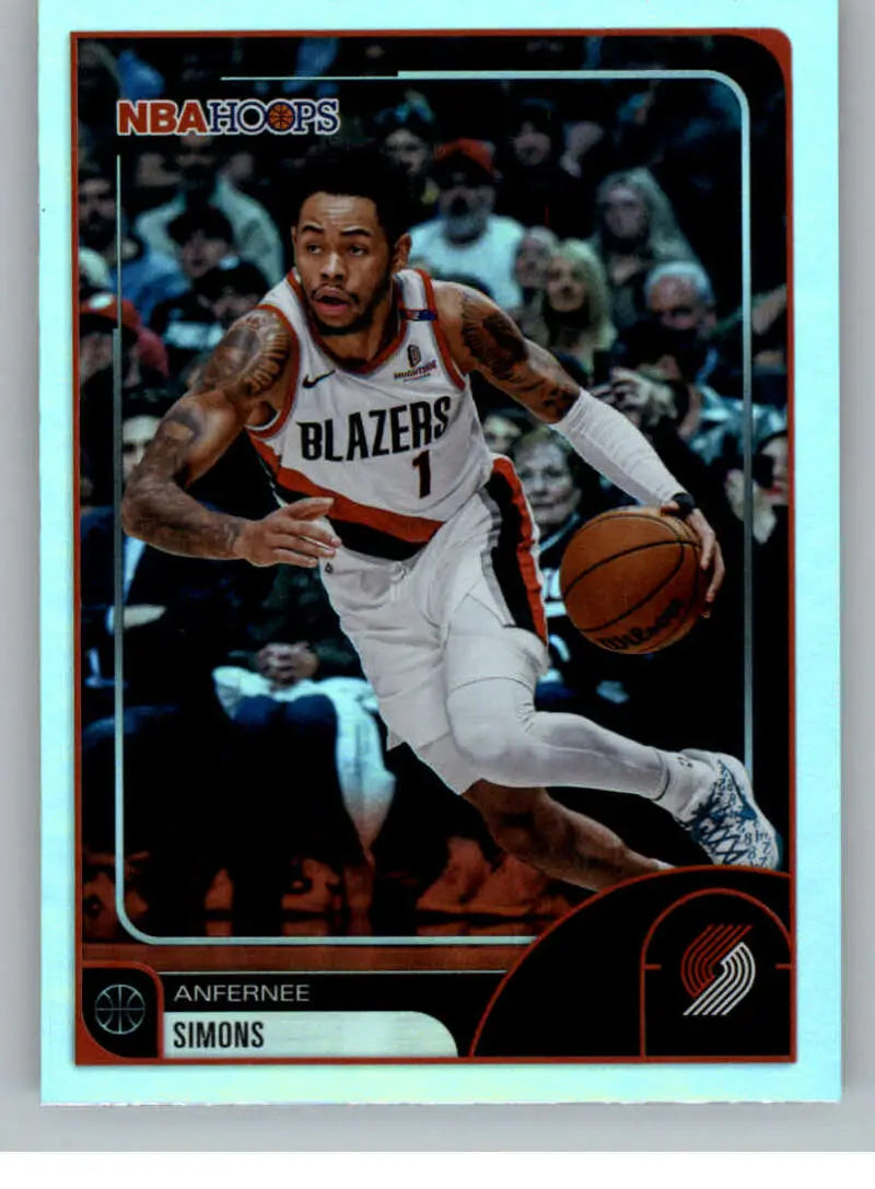 2025-26 Topps NBA Hoops #95 Anfernee Simons NM Near Mint Blazers ID:83186