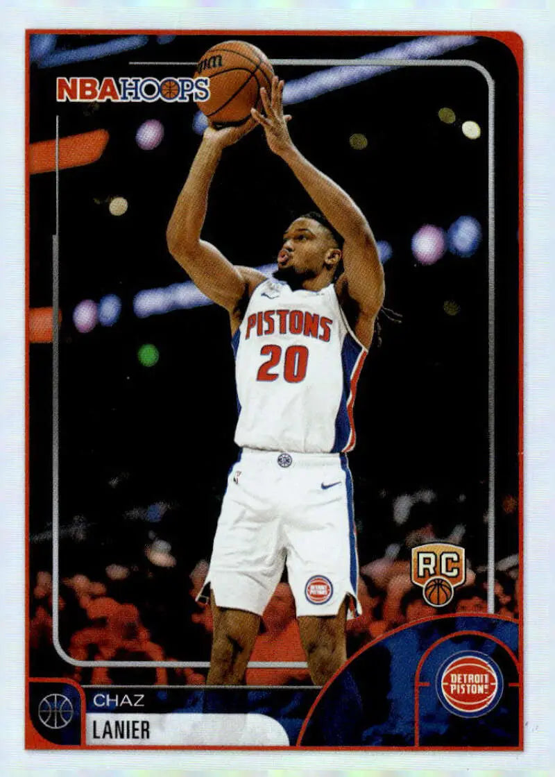 2025-26 Topps NBA Hoops #218 Chaz Lanier NM Near Mint Pistons ID:83224