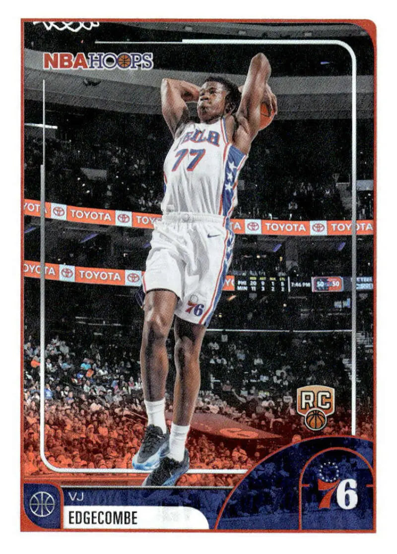 2025-26 Topps NBA Hoops #244 VJ Edgecombe NM Near Mint RC Rookie 76ers ID:83231