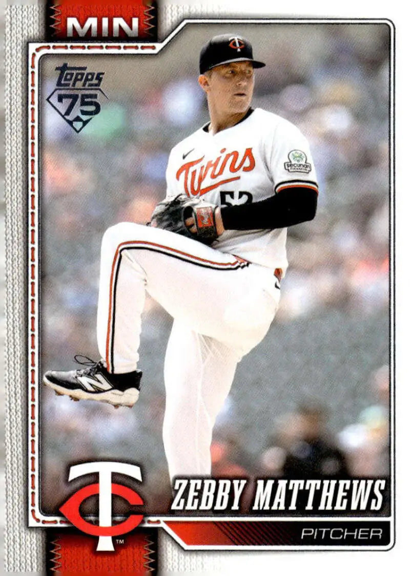 2026 Topps #606 Zebby Matthews NM Near Mint Twins ID:83313