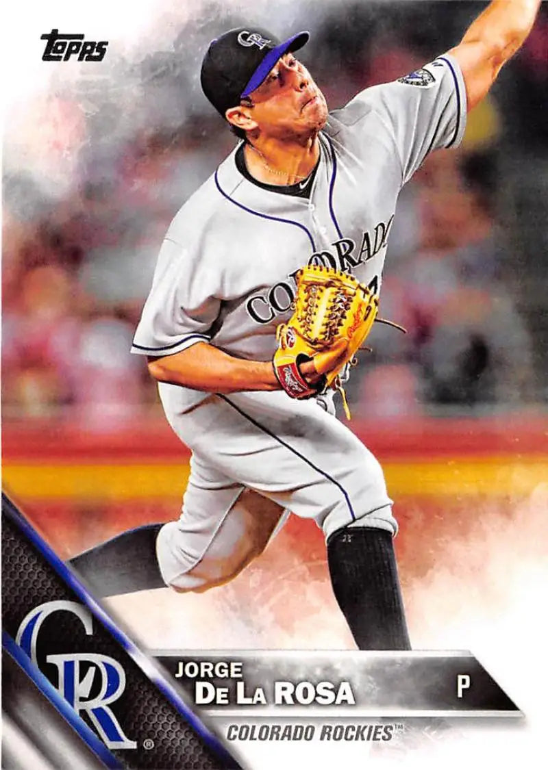 2016 Topps #87 Jorge De La Rosa NM-MT Rockies ID:10170