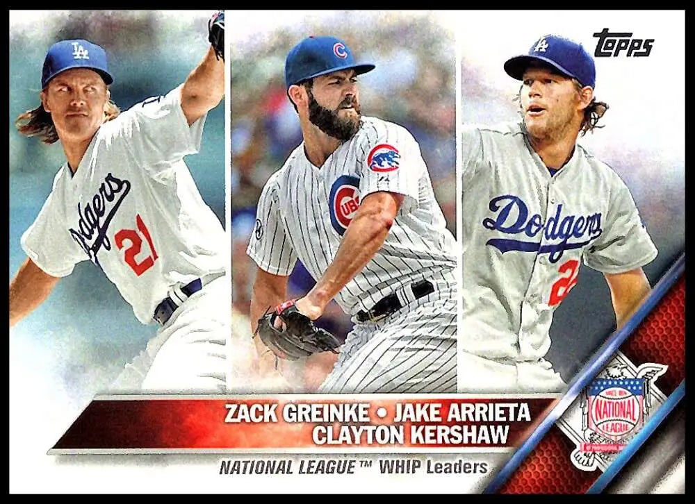 2016 Topps #125 Jake Arrieta/Clayton Kershaw/Zack Greinke NM-MT LL ID:2884