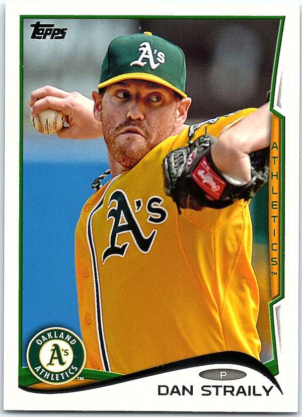 2014 Topps #58 Dan Straily NM Near Mint Athletics