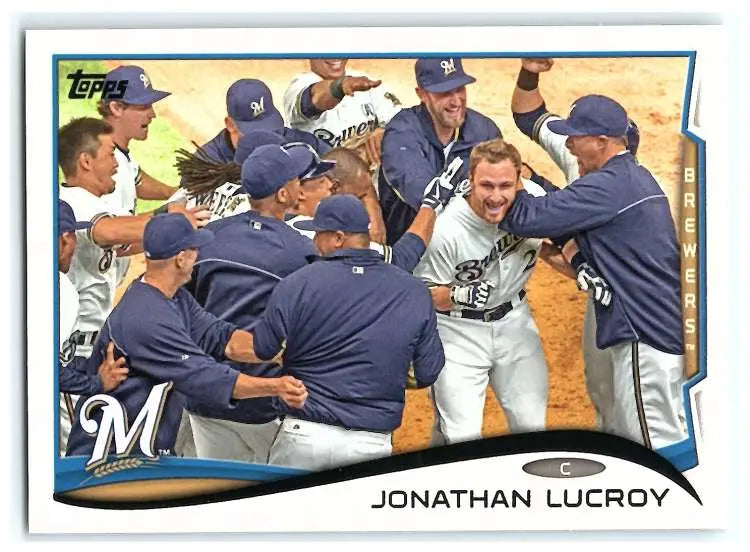 2014 Topps #285 Jonathan Lucroy NM-MT Brewers ID:5642
