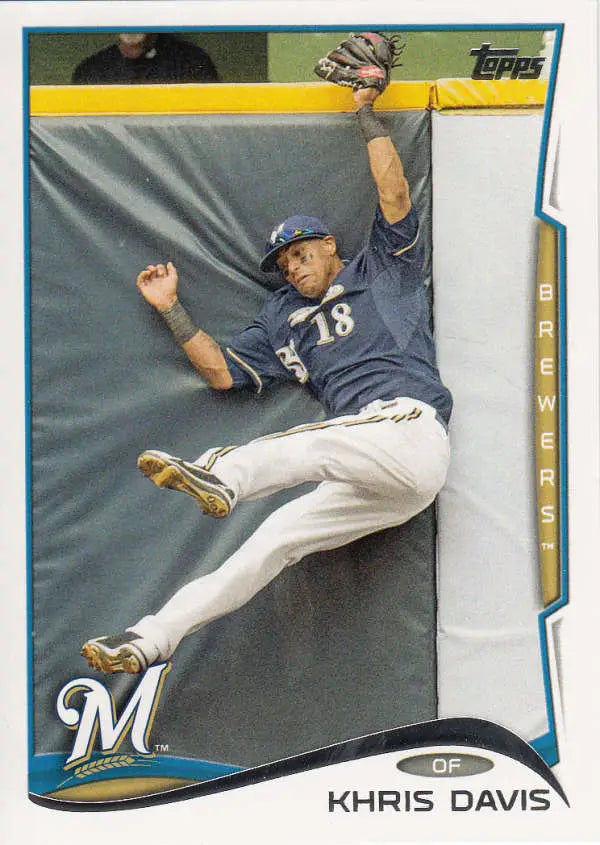 2014 Topps #326 Khris Davis NM-MT Brewers ID:5659